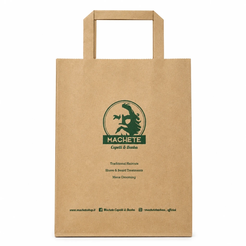 Shoppers brandizzata in carta kraft (18 x 23,5) (50pz.)